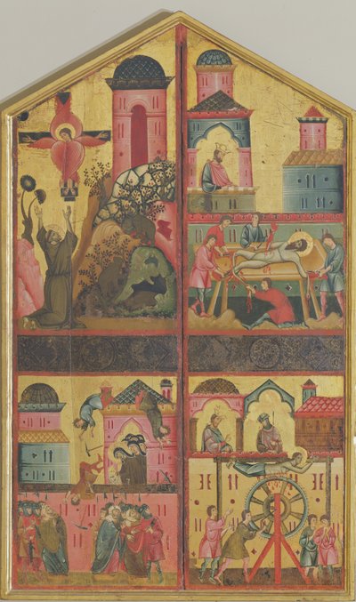 Diptych of St Claire, c.1280 by Guido da Siena